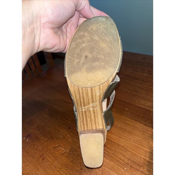 Dansko Ashlee Brown Leather Sandal Block Heel Slingback 40 US 9 - Picture 3 of 6